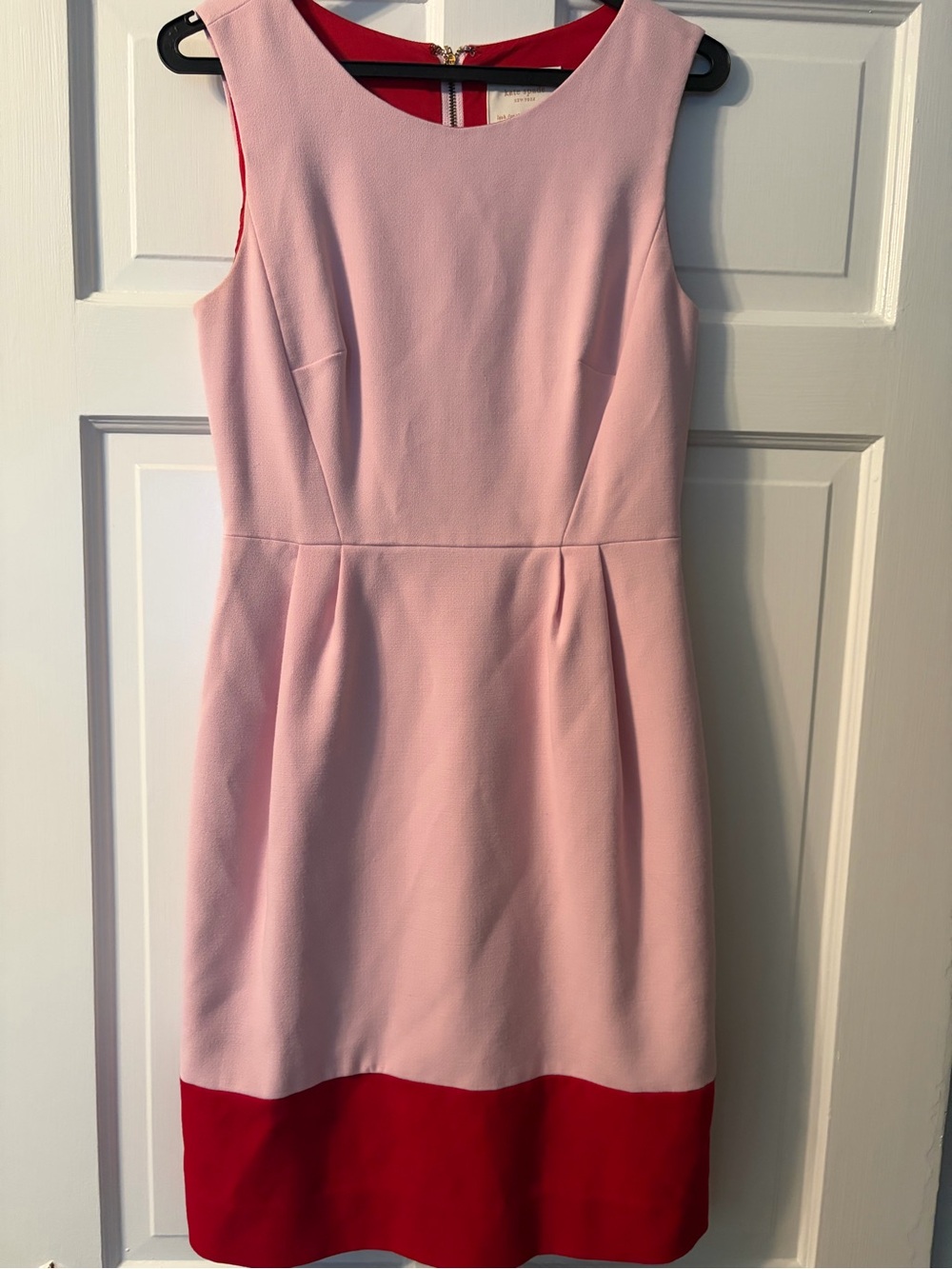 kate spade Pink Dress with Red Interior Colorblock